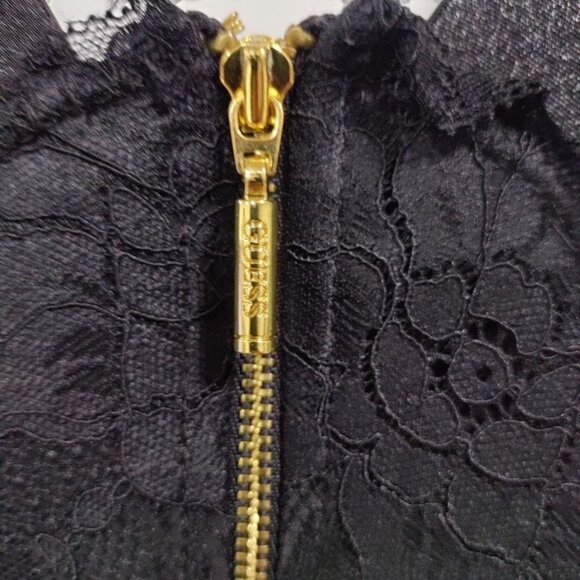 Guess Black Lace Bodycon Dress S - Picture 6 of 11